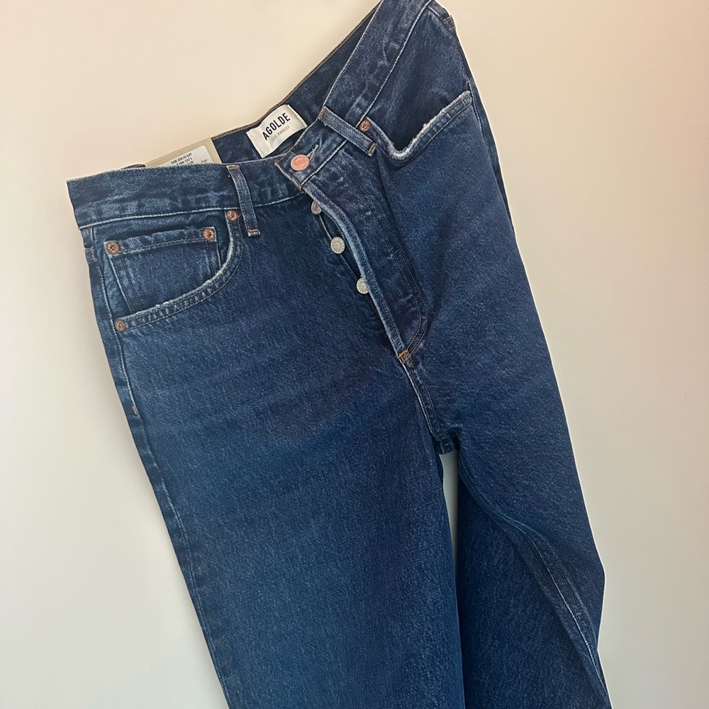 Agolde Dame High Rise Wide Leg Jeans - Picture 5 of 7